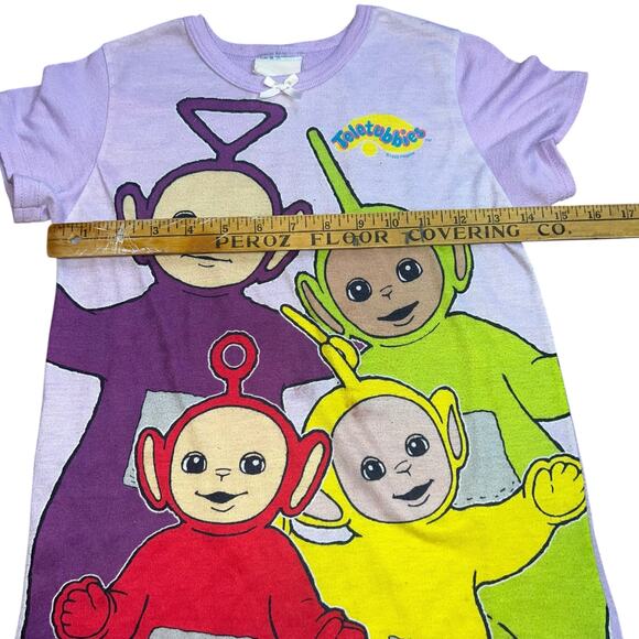 Vintage Teletubbies Ragdoll graphic purple ruffled girls nightgown *flawed - Picture 3 of 9